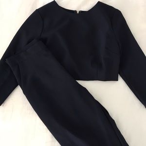 Navy Blue Top and Pant Set!